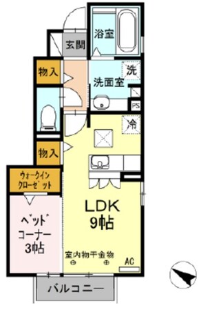 フローラⅡ　三園の物件間取画像